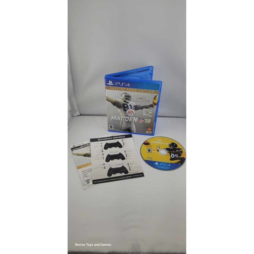 Madden NFL 19 Hall‎ of Fame Edition Sony PlayStation 4 PS4 2018 Game Case Tested